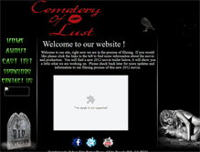 Tablet Screenshot of cemetery-of-lust.webpaper.co